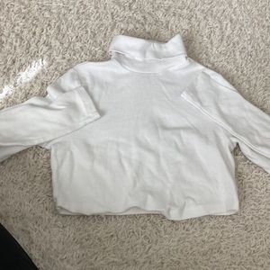 Woman’s Turtle Neck Long Sleeve Crop Top